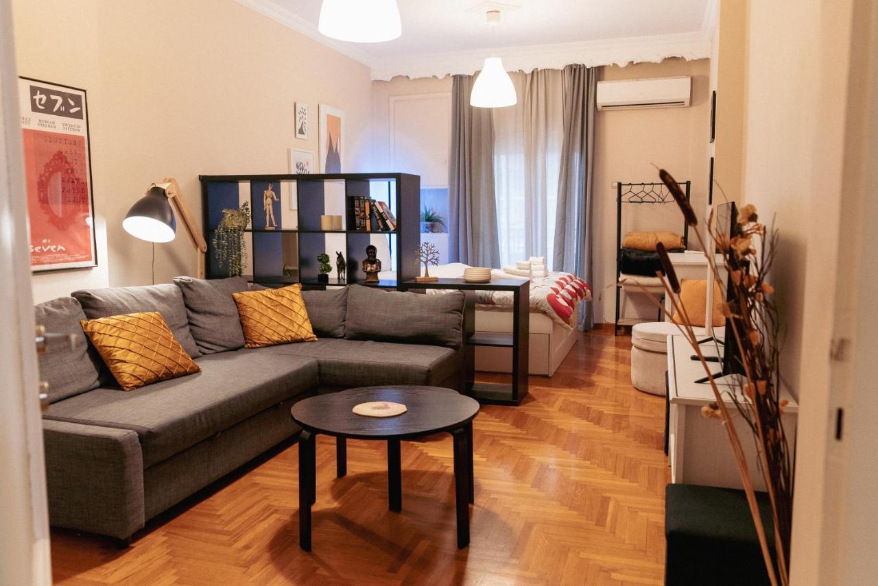 Charming 85Sqm Apartment With Panoramic City-Views 塞萨洛尼基 外观 照片