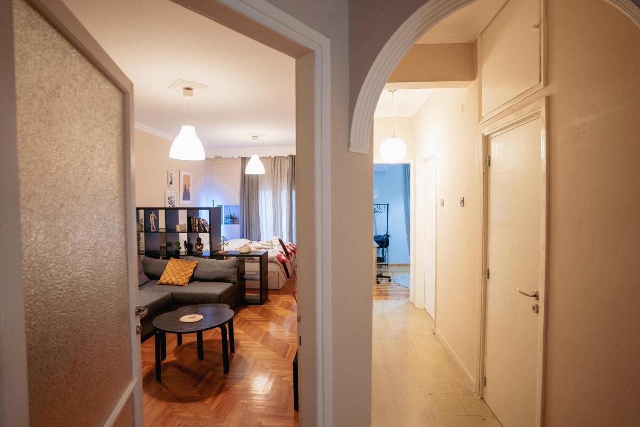 Charming 85Sqm Apartment With Panoramic City-Views 塞萨洛尼基 外观 照片